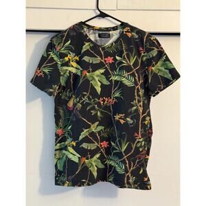 Zara Man - Mens Shirt - Tropical and Toucan Tee, Size M